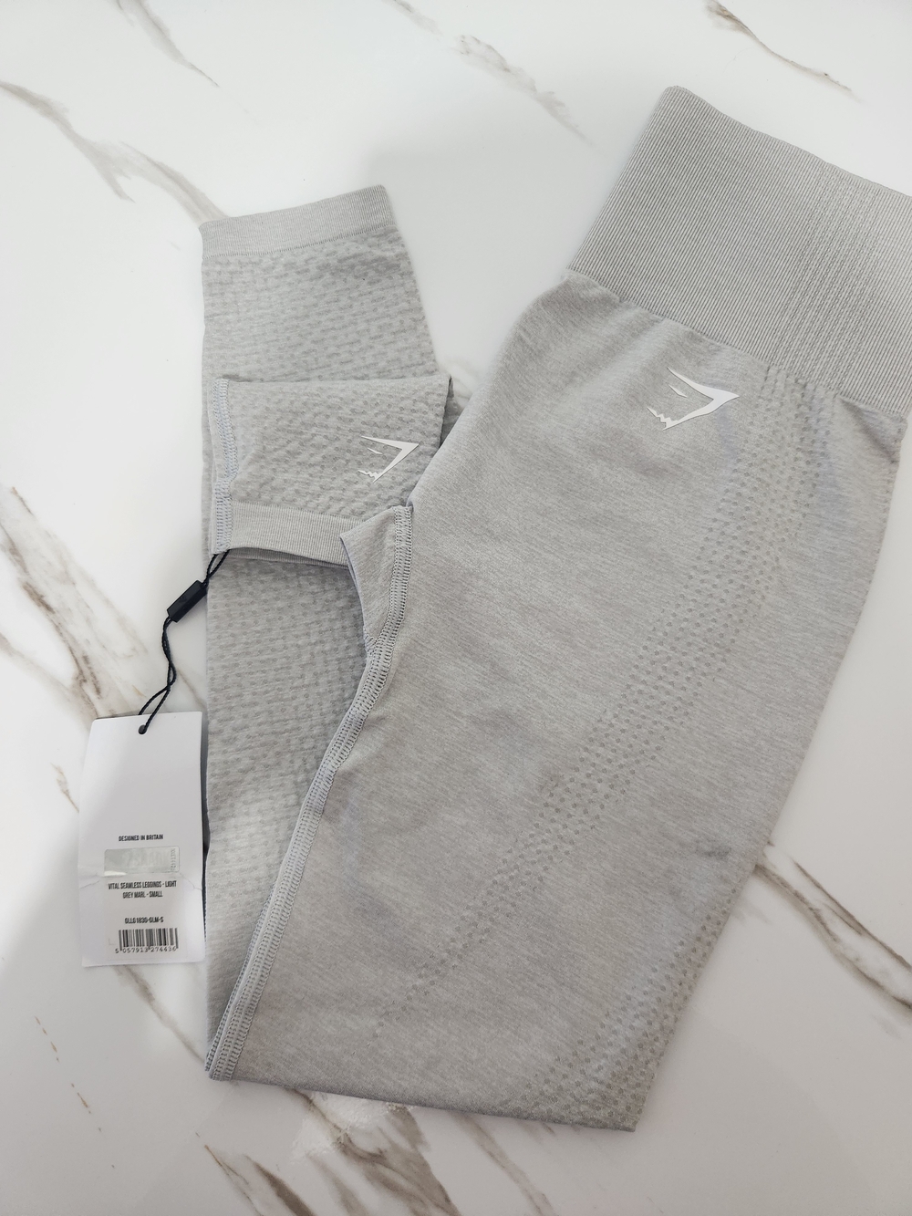 Gymshark Vital Seamless High-Waisted Leggings — Gray Marl - Picture 2 of 4